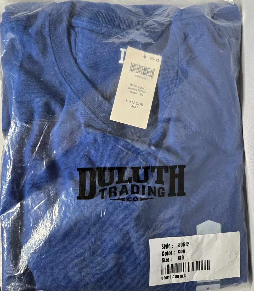 Duluth Trading Men’s Longtail T Standard Fit Short Sleeve T Shirt Blue XL NWT gallery