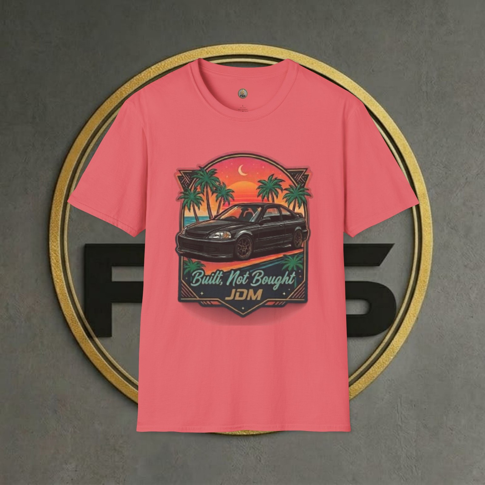 Civic EK Coupe JDM Unisex SoftStyle T-Shirt LMK UR CAR 4 A CUSTOM DESIGN BY FES gallery
