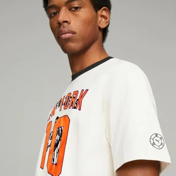 Puma Mens RHUIGI New York Graphic Tee Cream 53950565 gallery