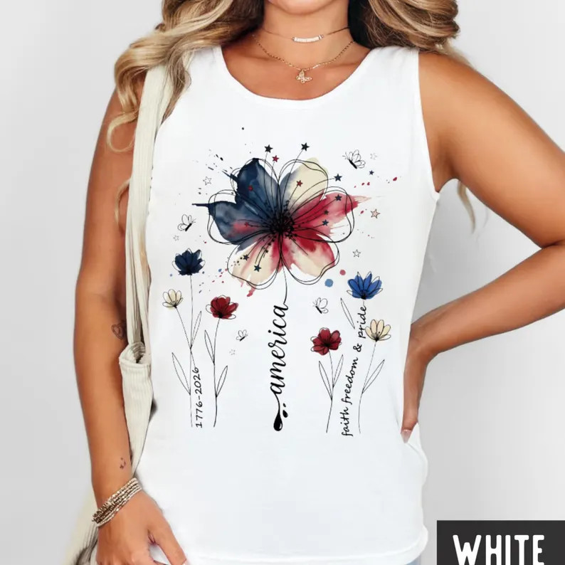 Comfort USA 250th Anniversary Tank Top Patriotic gallery
