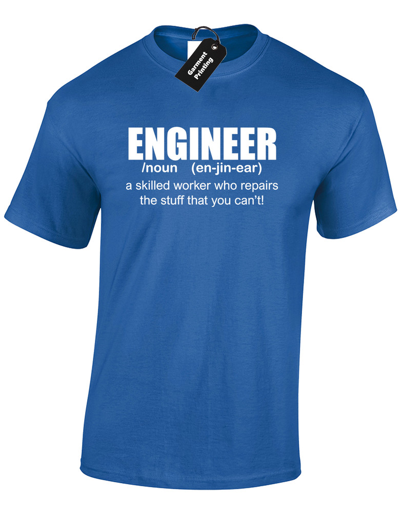 ENGINEER DEFINITION MENS T SHIRT COOL GIFT IDEA FOR DAD HUSBAND BROTHER TOP