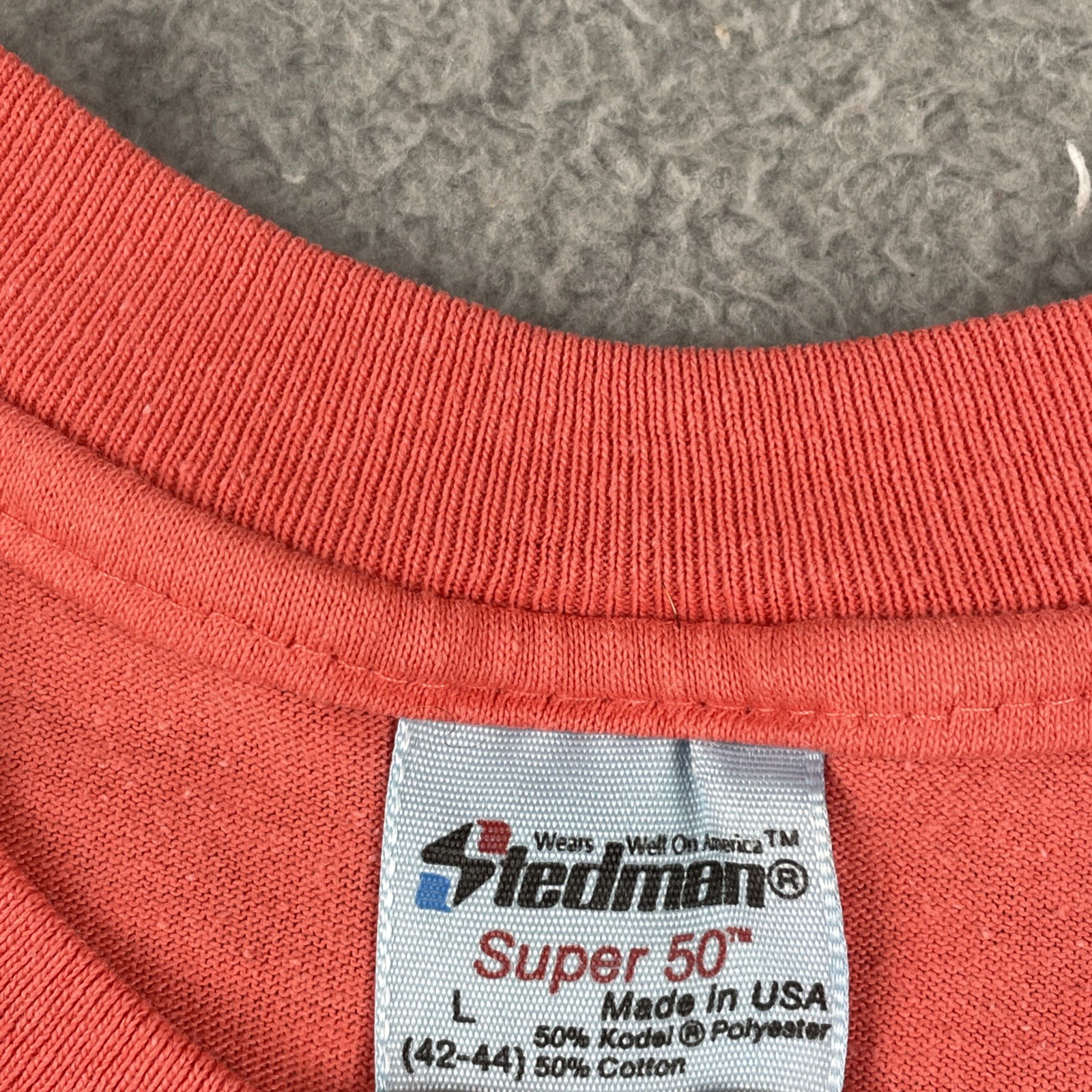 Vtg Stedman Large Shirt Run In The Park Pinellas Park Florida Tampa Bay USA Made gallery