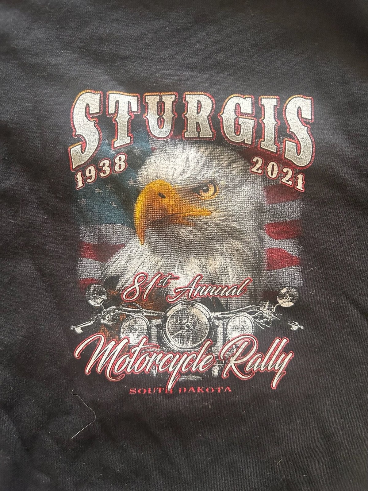 Gildan 81st Annual 2021 Sturgis Motorcycle Rally Eagle Graphic T-Shirt gallery