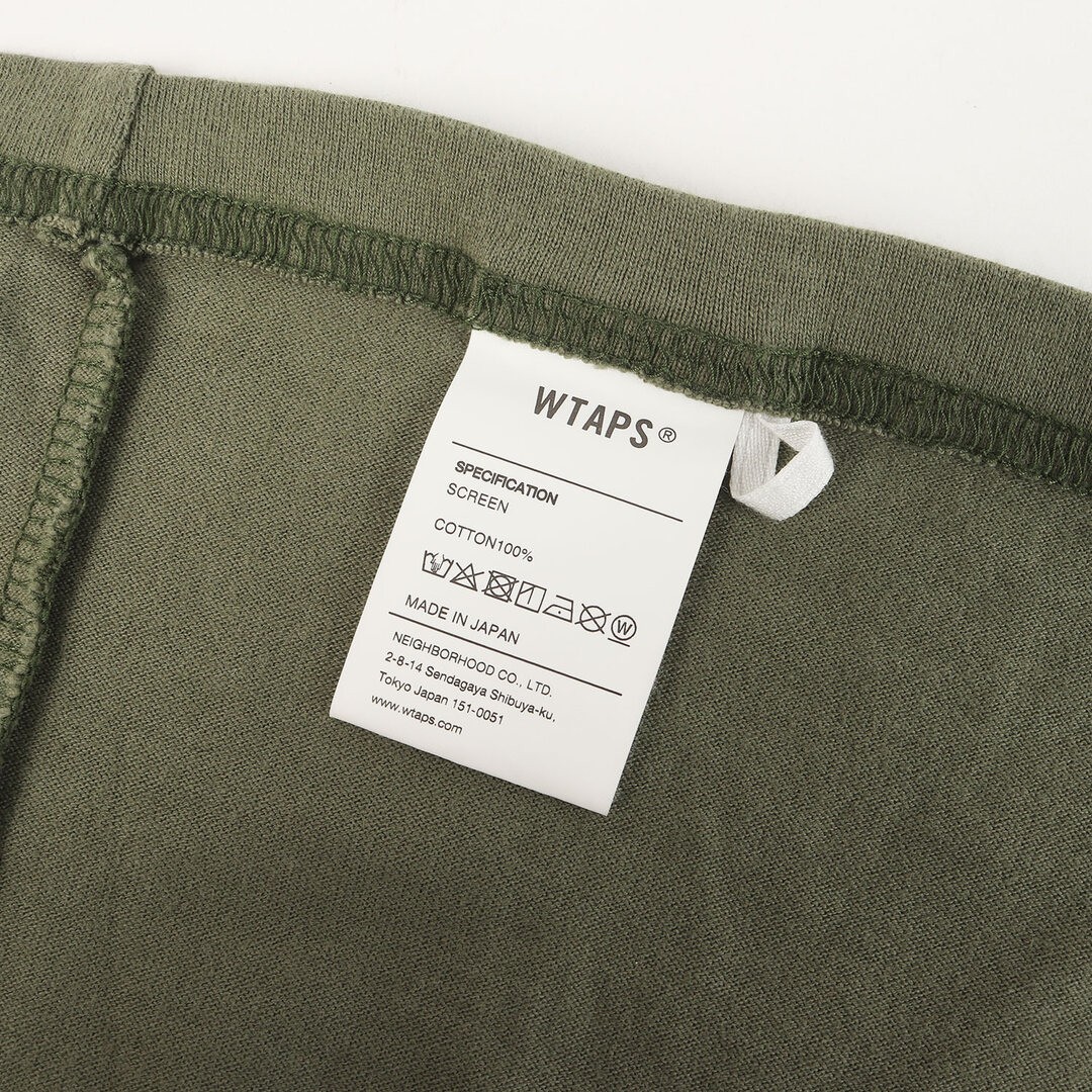 WTAPS Double Taps T-Shirt Olive Drab Size: XL | 21AW Crossbones Long Used BEEG-0 gallery
