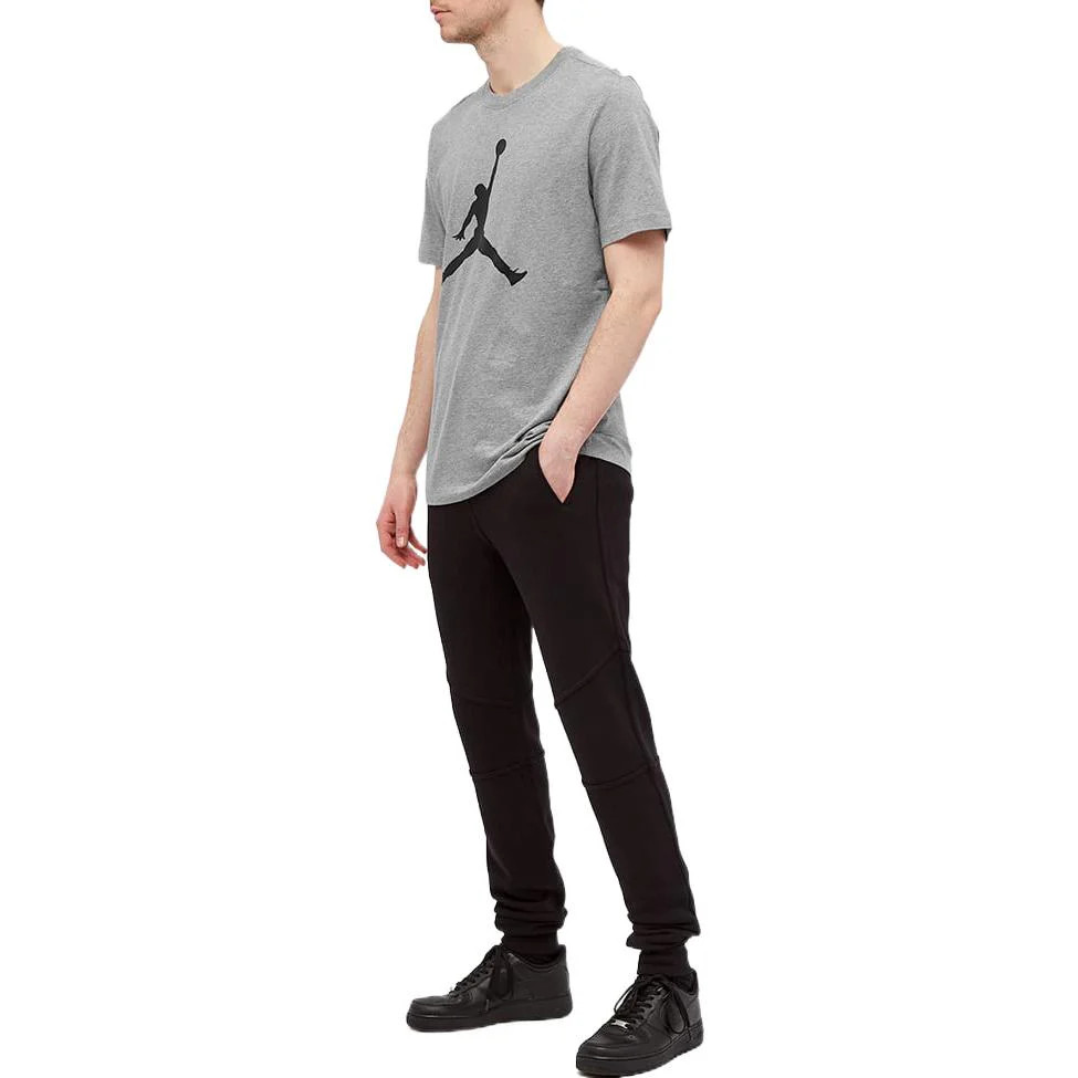 Nike Air Jordan Jumpman Logo Mens T-Shirt Grey Multi Size Casual Sportswear Top gallery