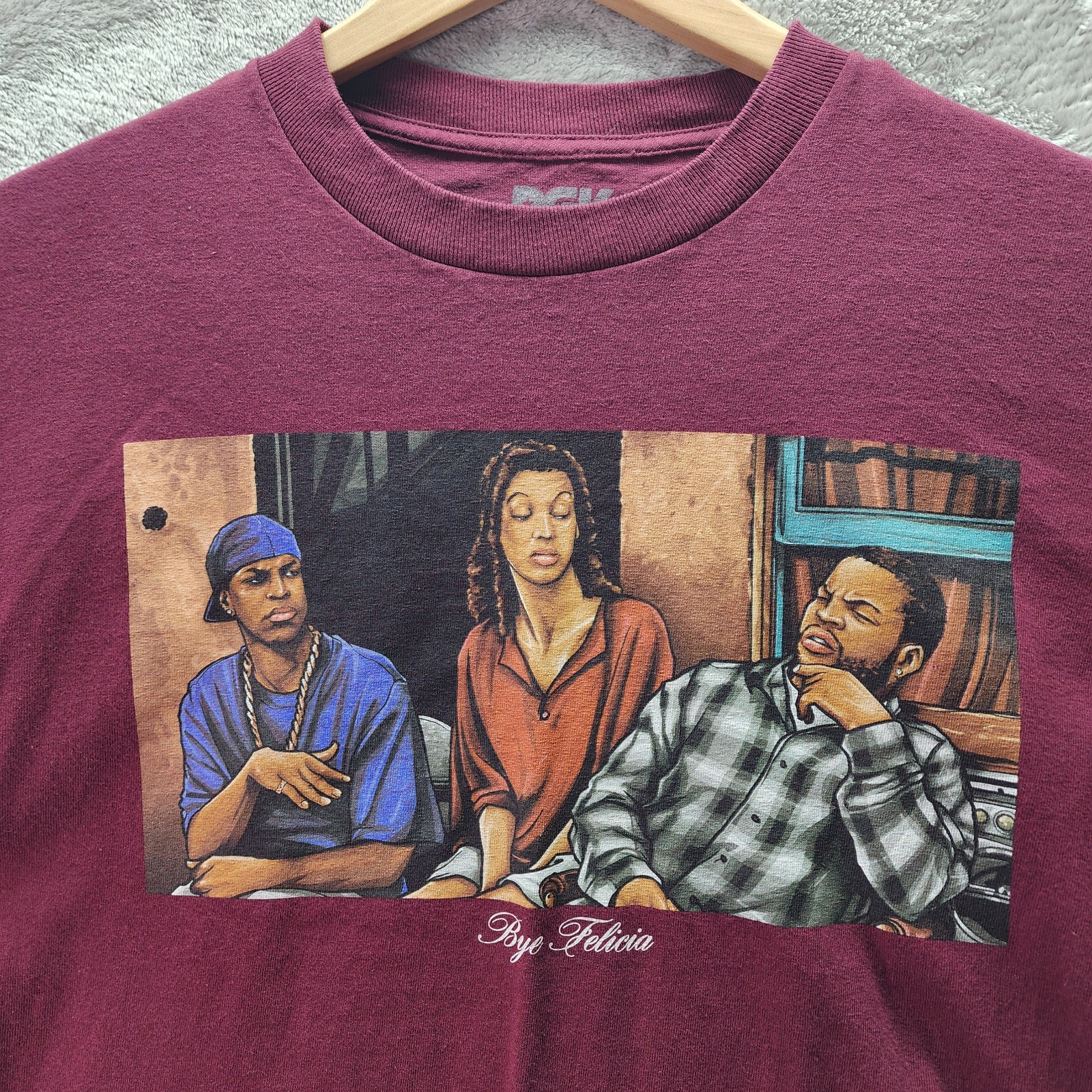 DGK Friday Graphic T Shirt Mens Medium Burgundy Bye Felicia Streetwear Movie Tee gallery