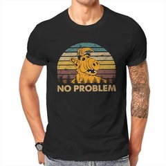 Mens ALF Animated Series No Problem Hipster Oversized Streetwear T Shirts O Neck