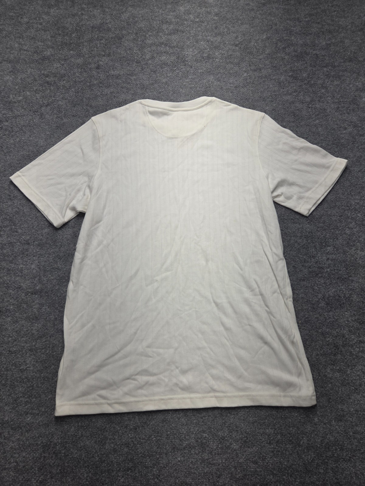 Covington Vertical Ribbed T Shirt Men Sz L White Short Sleeve Crew Neck Casual gallery