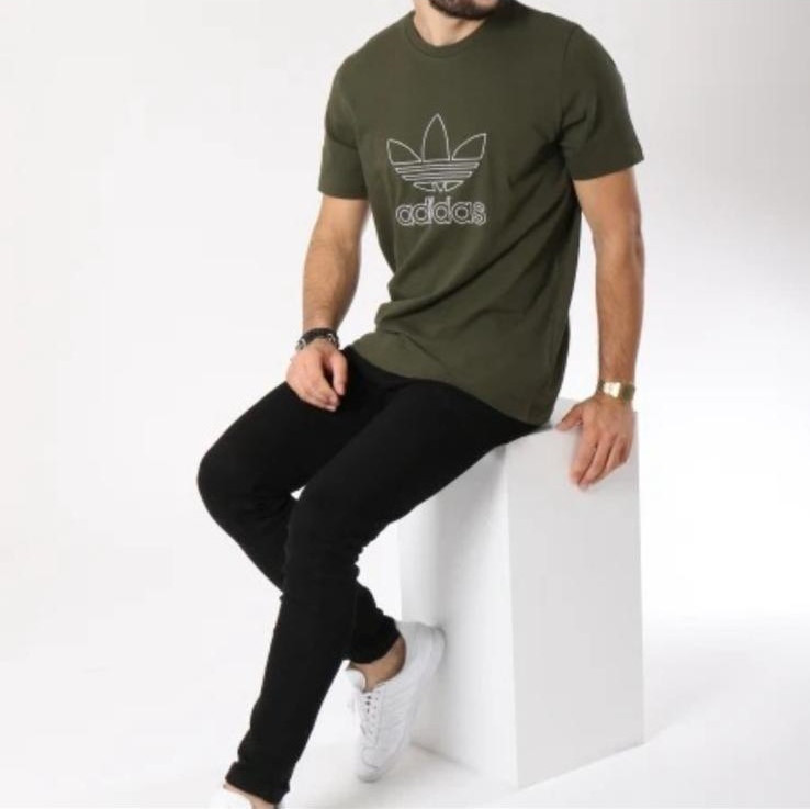 adidas Originals Men's Outline T-Shirt DH5785 - M, Night Cargo, Q2(C907T) gallery