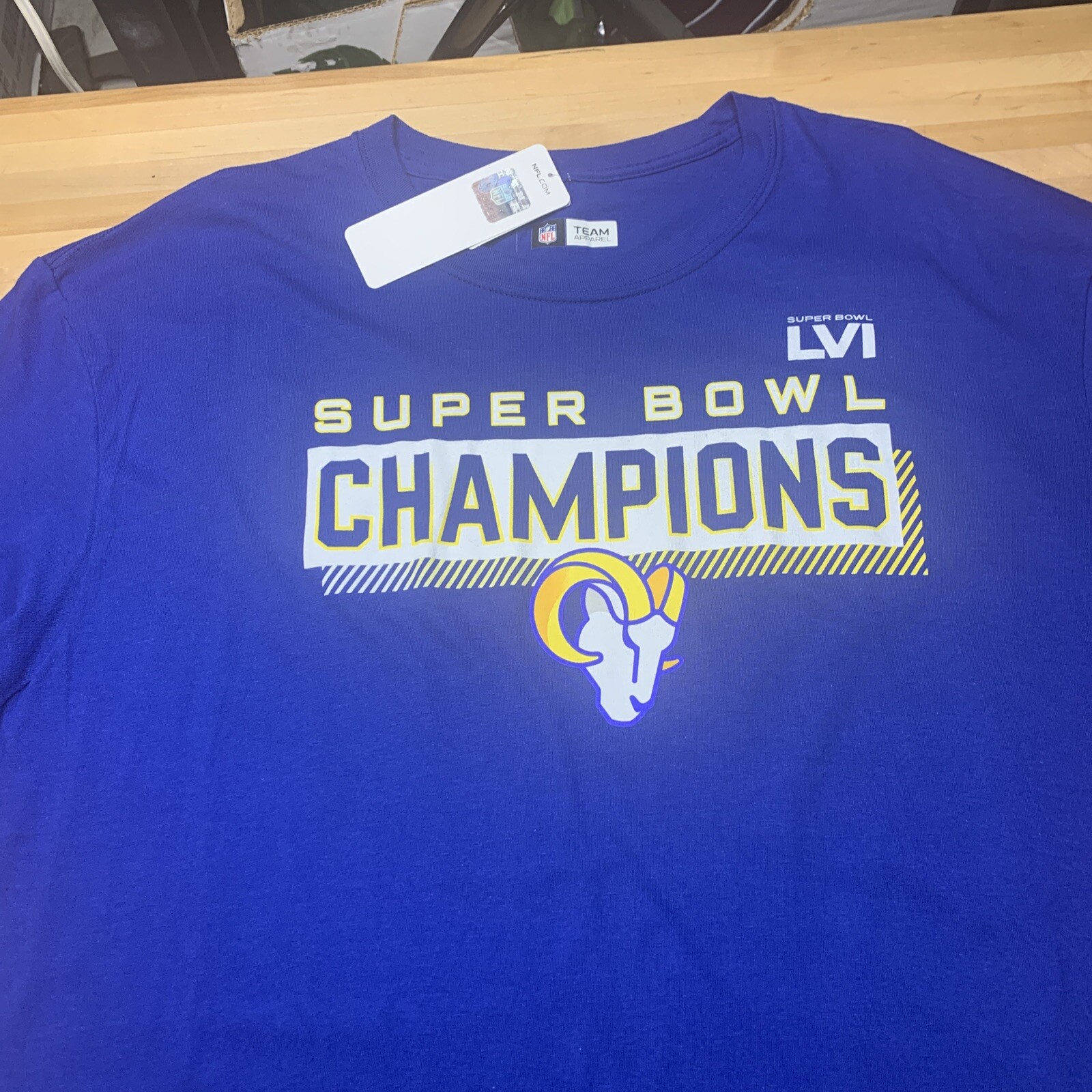 Los Angeles Rams Mens Super Bowl LVI Champions 2021-2022 T-Shirt Fanatics S-XL gallery