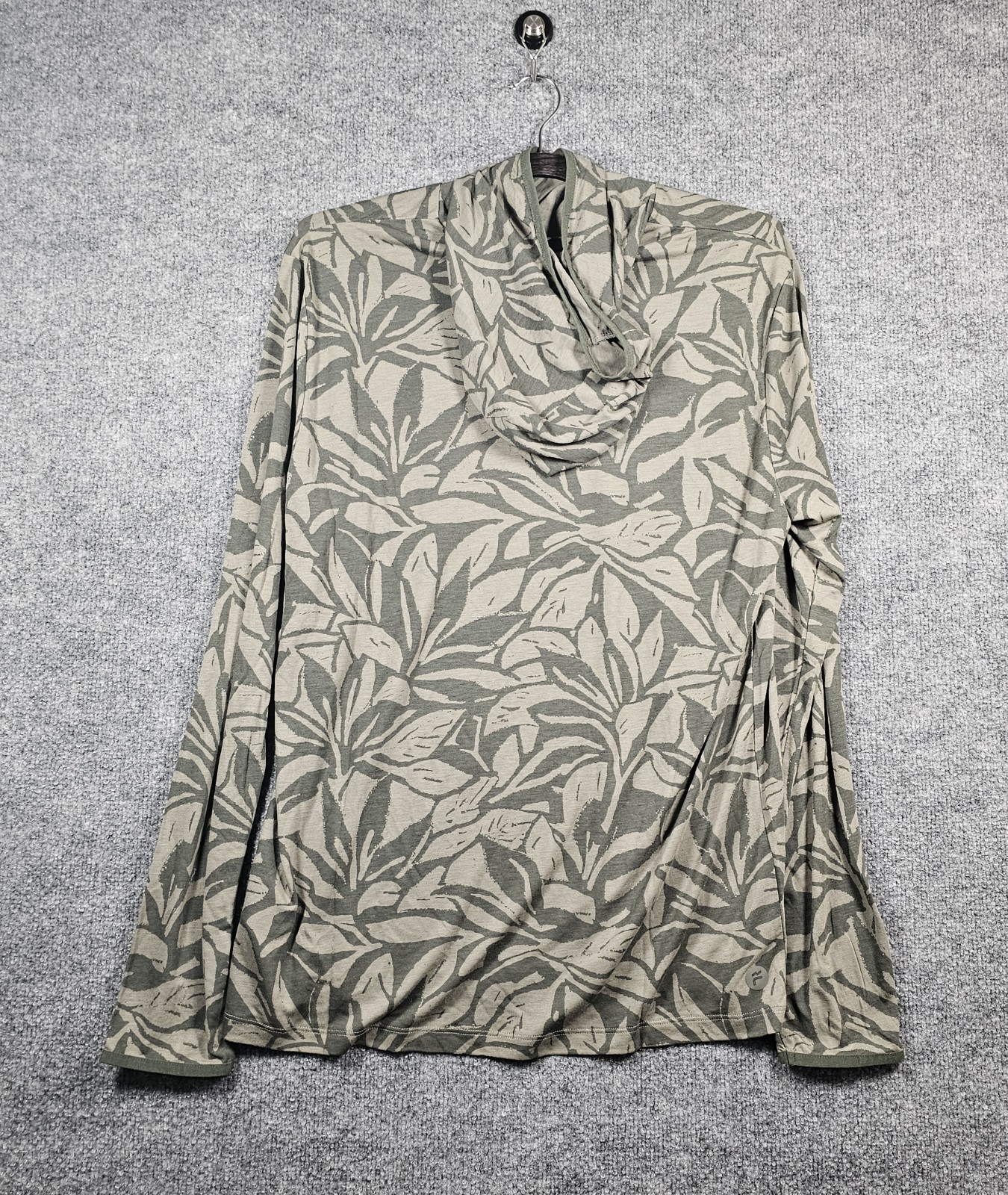 Free Fly Bamboo Lighweight Hoodie Mens Large Canopy Print Dark Forest NWT gallery