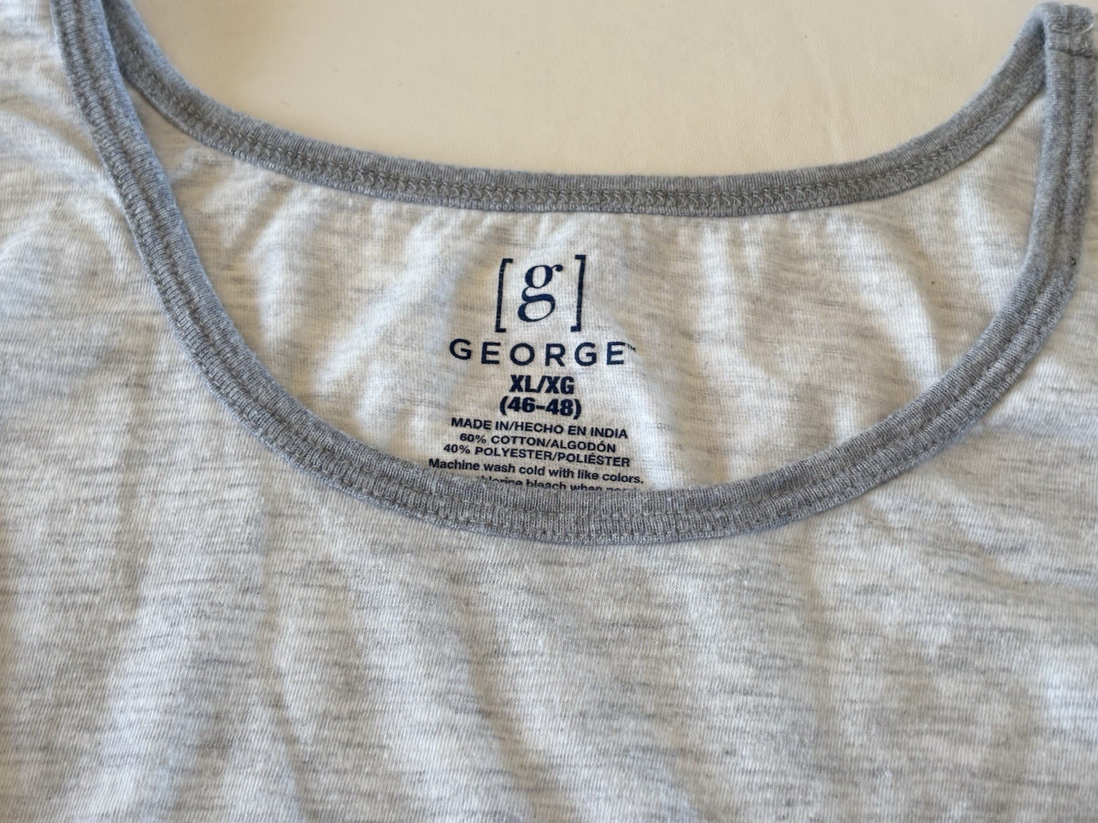 George Men's XL Colorblock & Unbranded Tank Top Scoop Neck Cotton Blend Lot Of 2 gallery