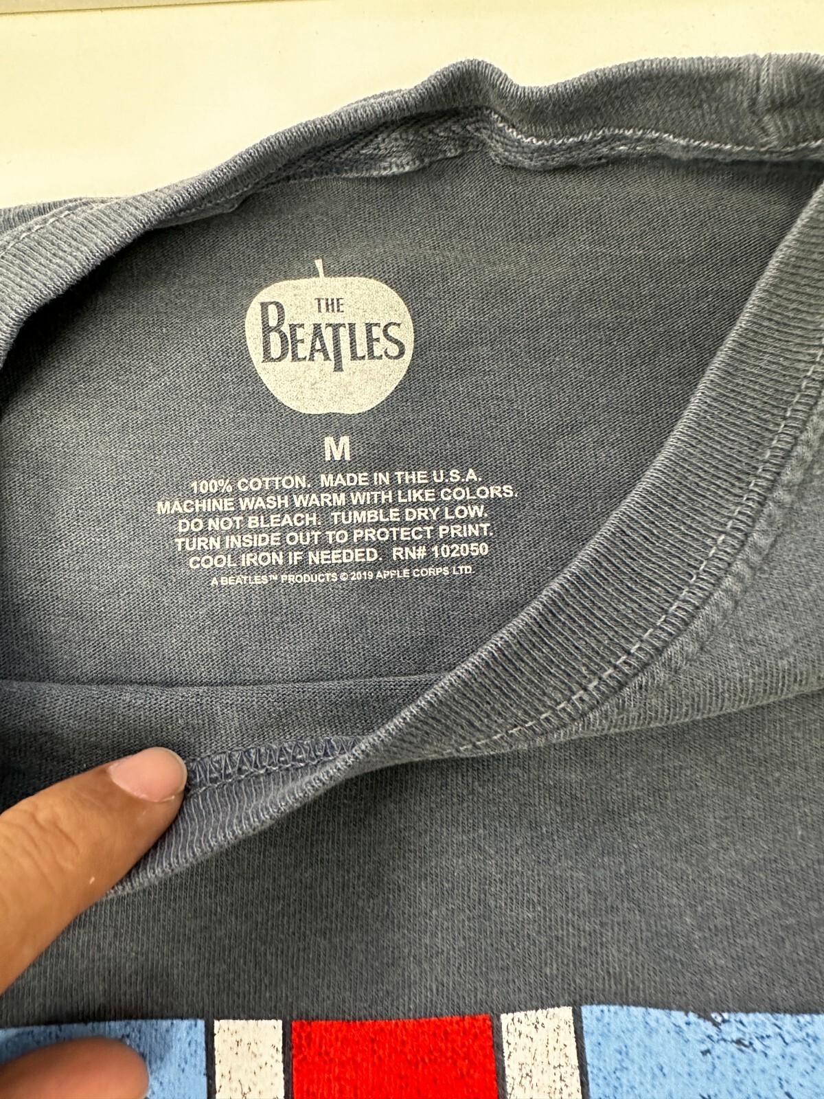 THE BEATLES MENS LONG SLEEVES LOGO T SHIRT gallery