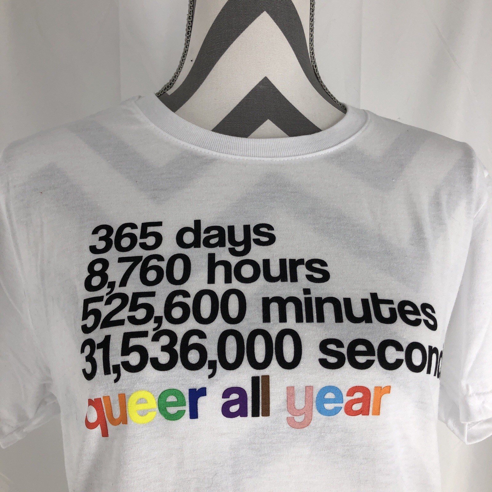 Phluid Pride T-shirt Small Queer all year 365 days LGBTQIA New gallery