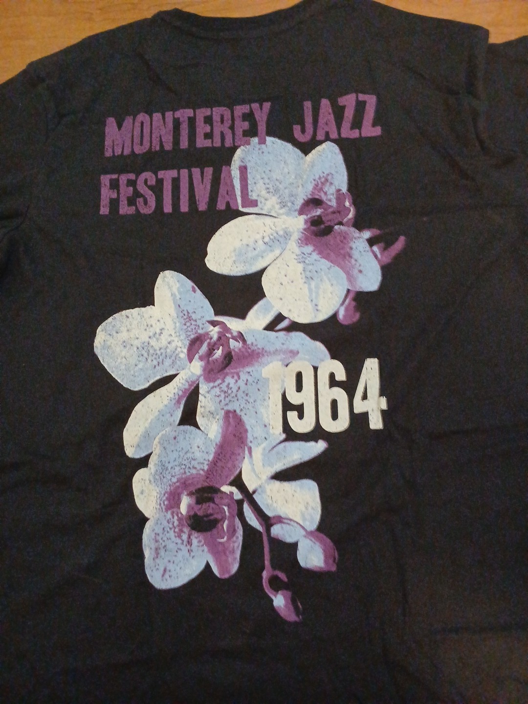 RARE Thelonious Monk 1964 Monterey Jazz Festival Black Tshirt Medium Tall gallery