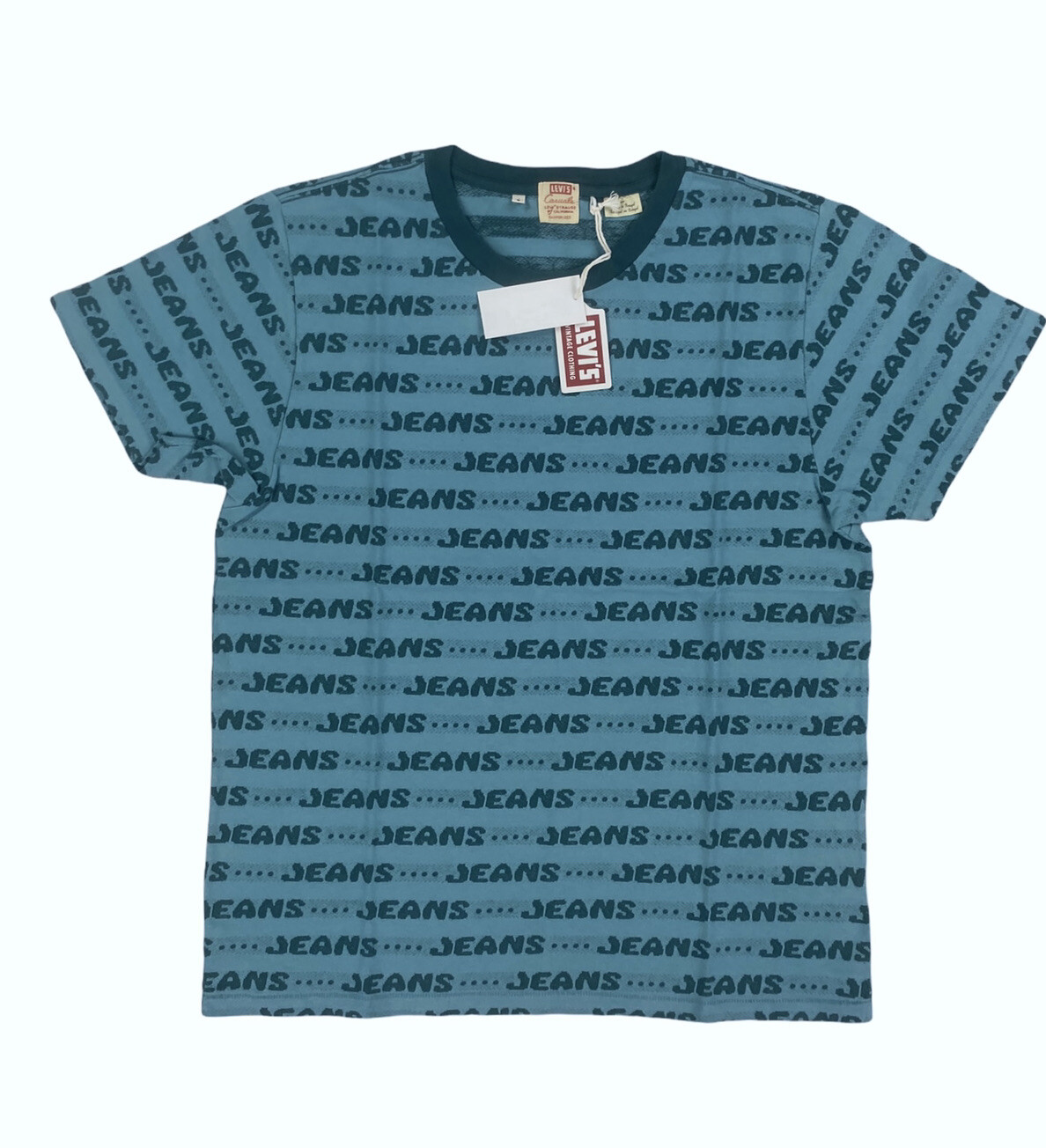 NEW Levi's Vintage Clothing LVC 1970's Jeans Graphic T Shirt Tee Blue Mens NWT gallery