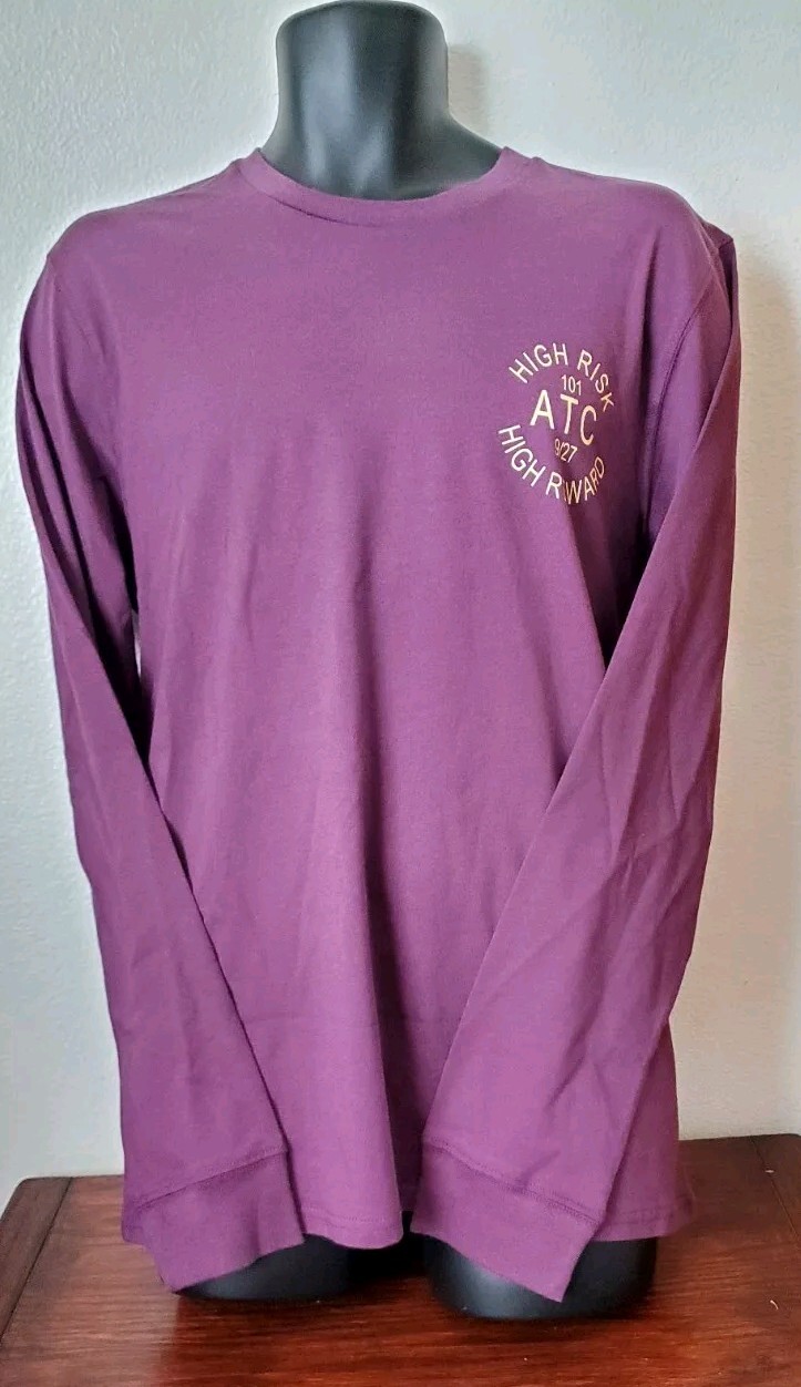 Arizona Jean co Mens High Rise High Reward Long Sleeve T-Shirt Tee 2 sided NWT