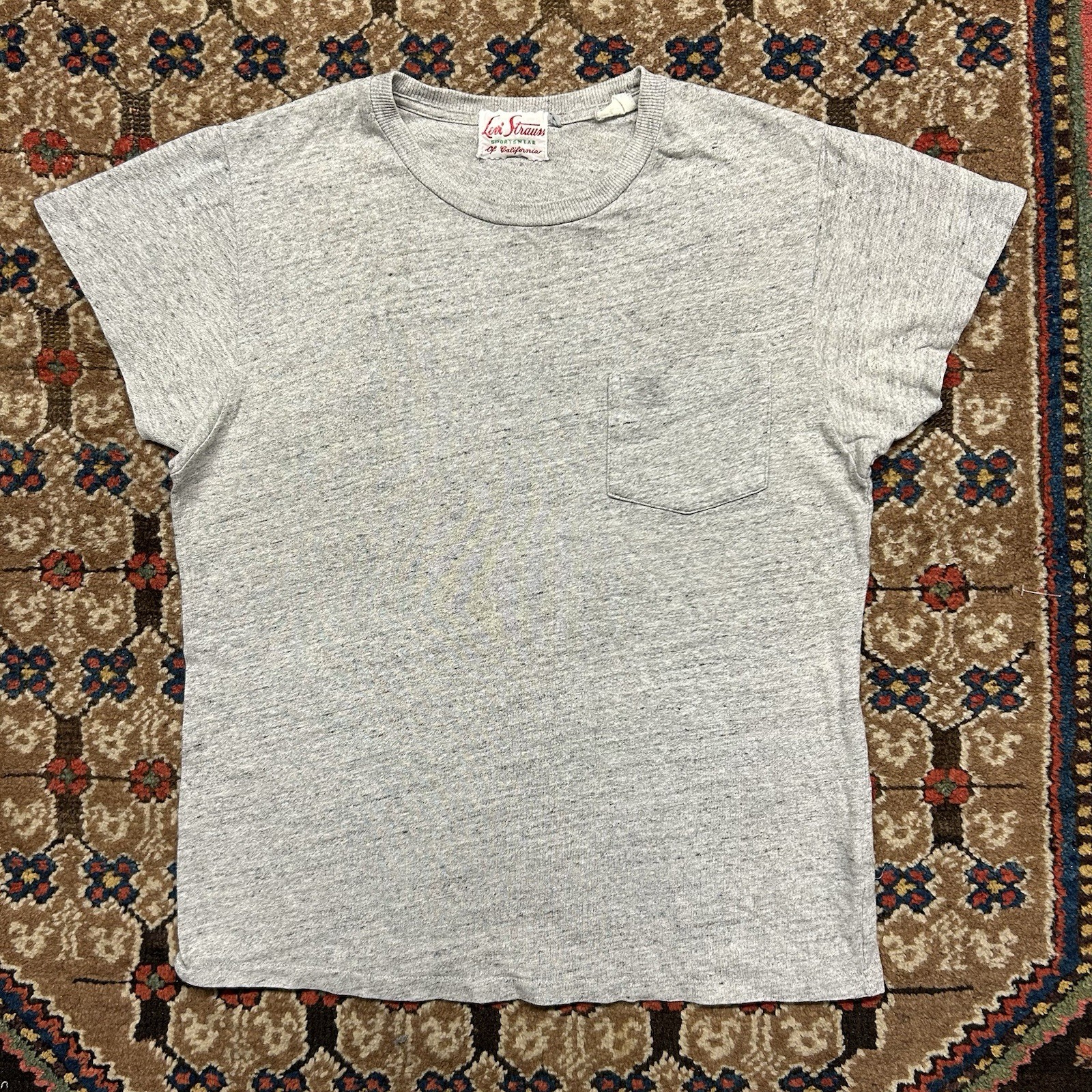 LVC Levi’s Vintage Clothing 1950s Sportswear Tshirt Sz S – Heather Gray