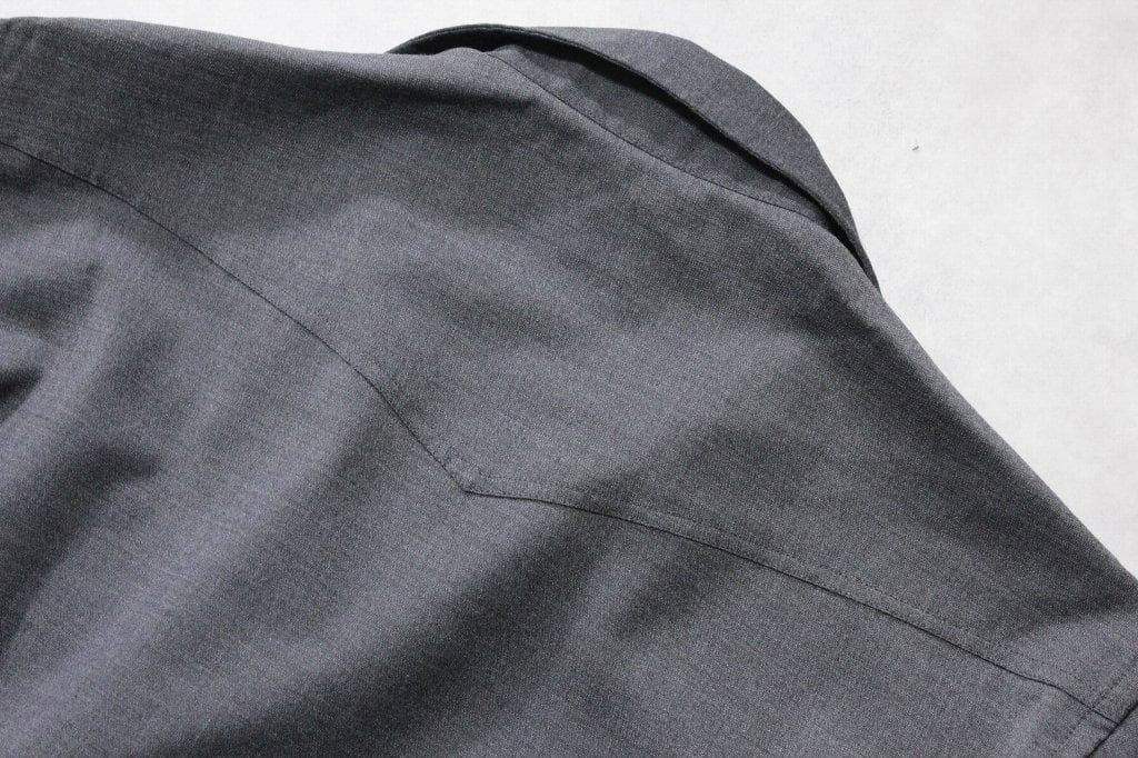ALESSANDRO GHERARDI Western Shirt M Gray Wool-Poly Blend 54% Polyester, 44% Wool gallery