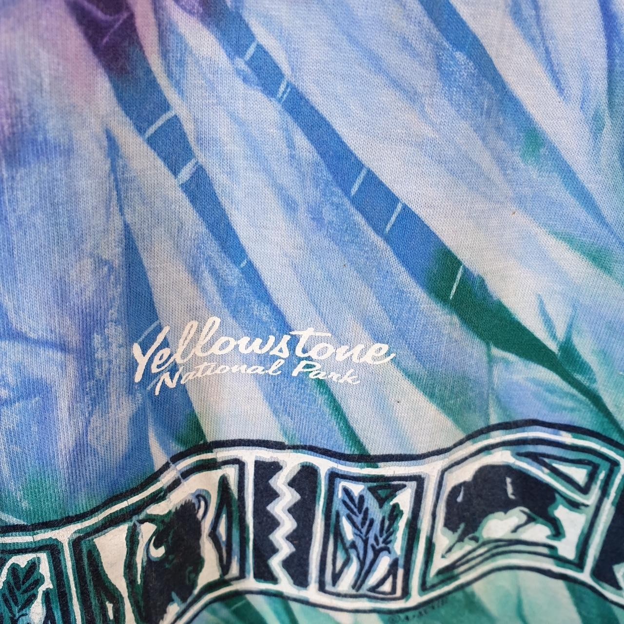 Vintage Yellowstone National Park Tie Dye USA 90s T Shirt Mens XL Multicoloured gallery