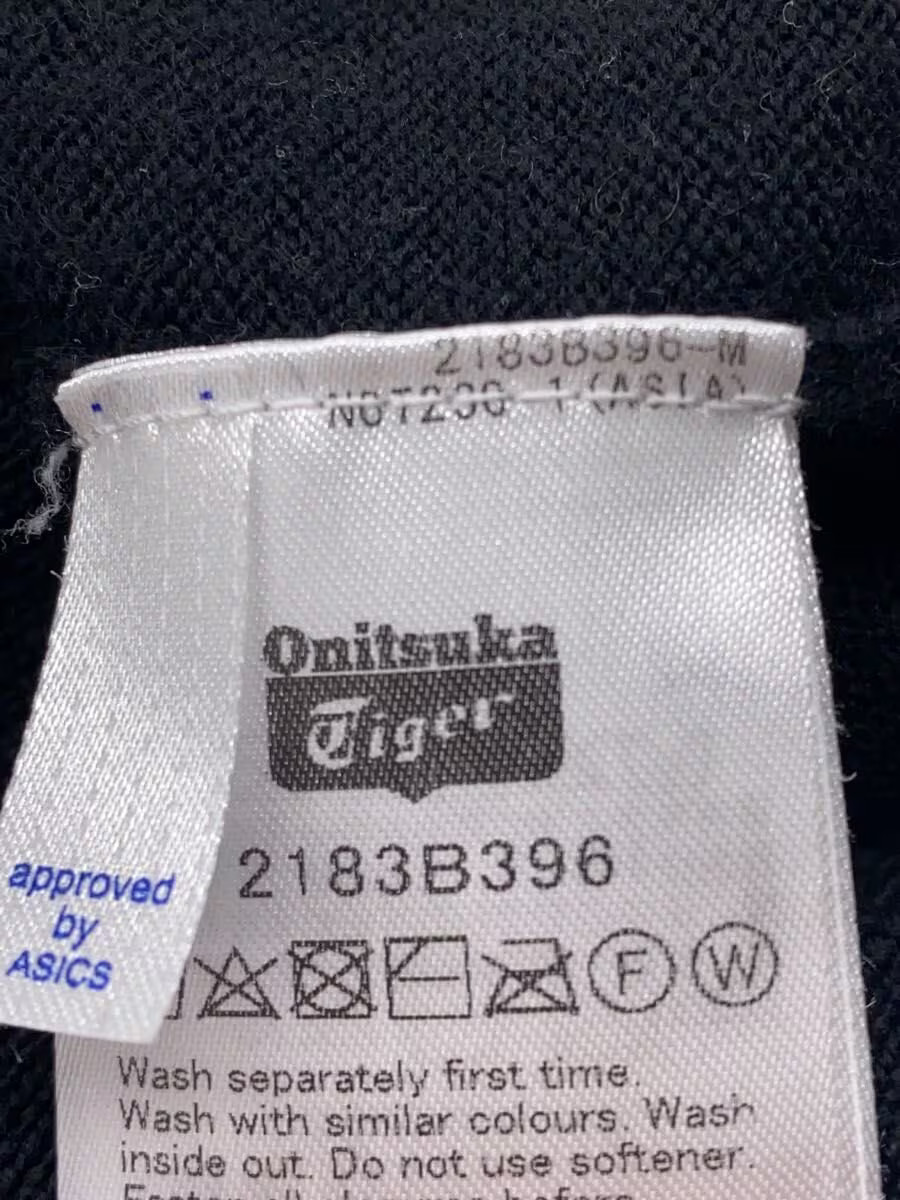 Onitsuka Tiger Knit Sweater (Lightweight) Medium Wool Black 2183B396 gallery