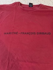 Vintage Marithe Francois Girbaud Deep Red Logo Tee