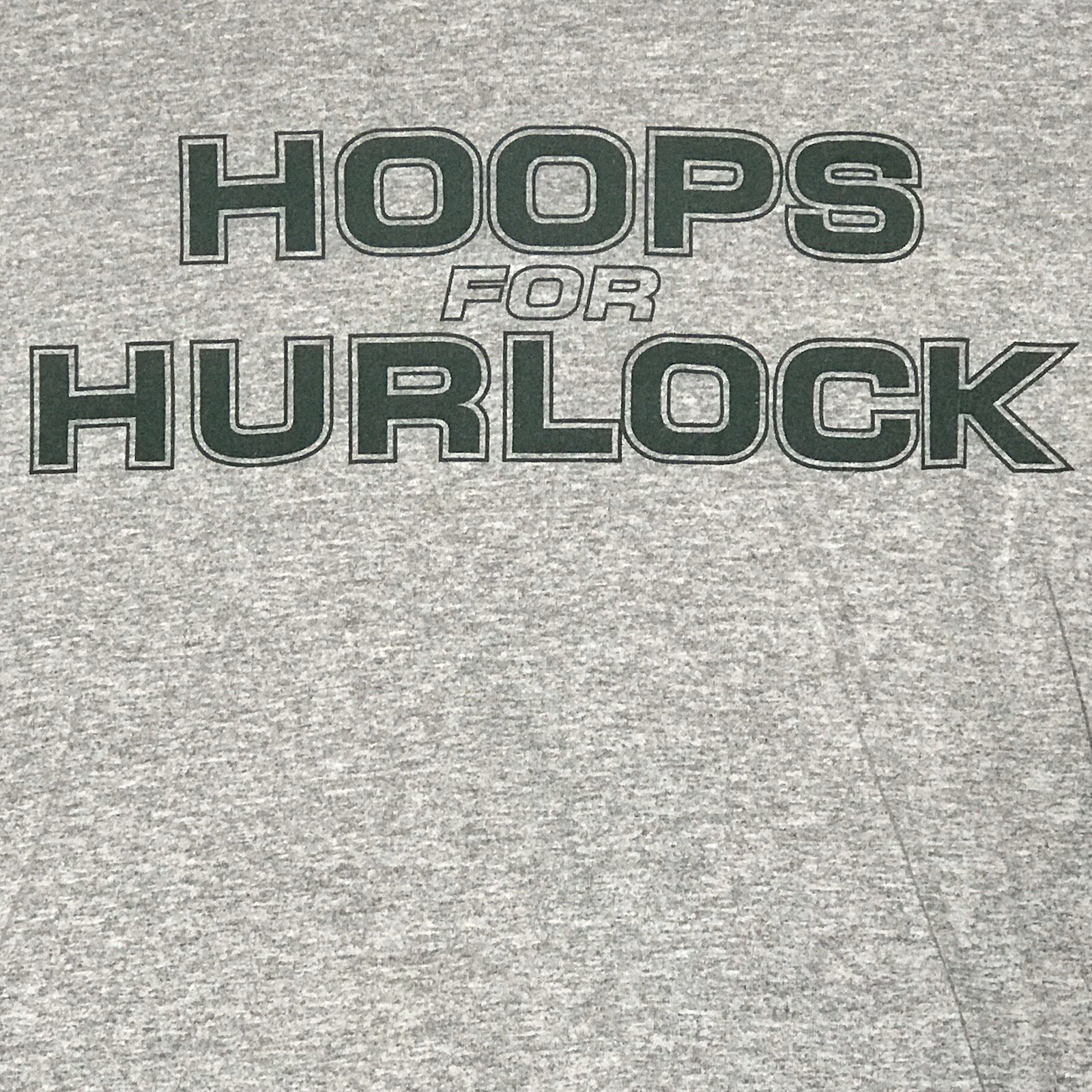 Hoops For Hurlock Shirt Adult Small Gray Graphic Tee Lightweight Gildan Mens gallery