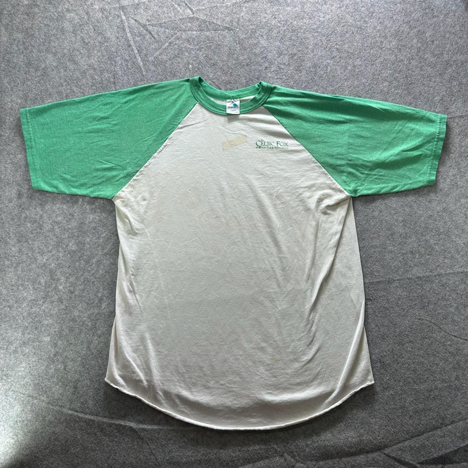 Vintage Augusta Sportswear Shirt Mens XL White Celtic Fox Logo Tee Raglan gallery