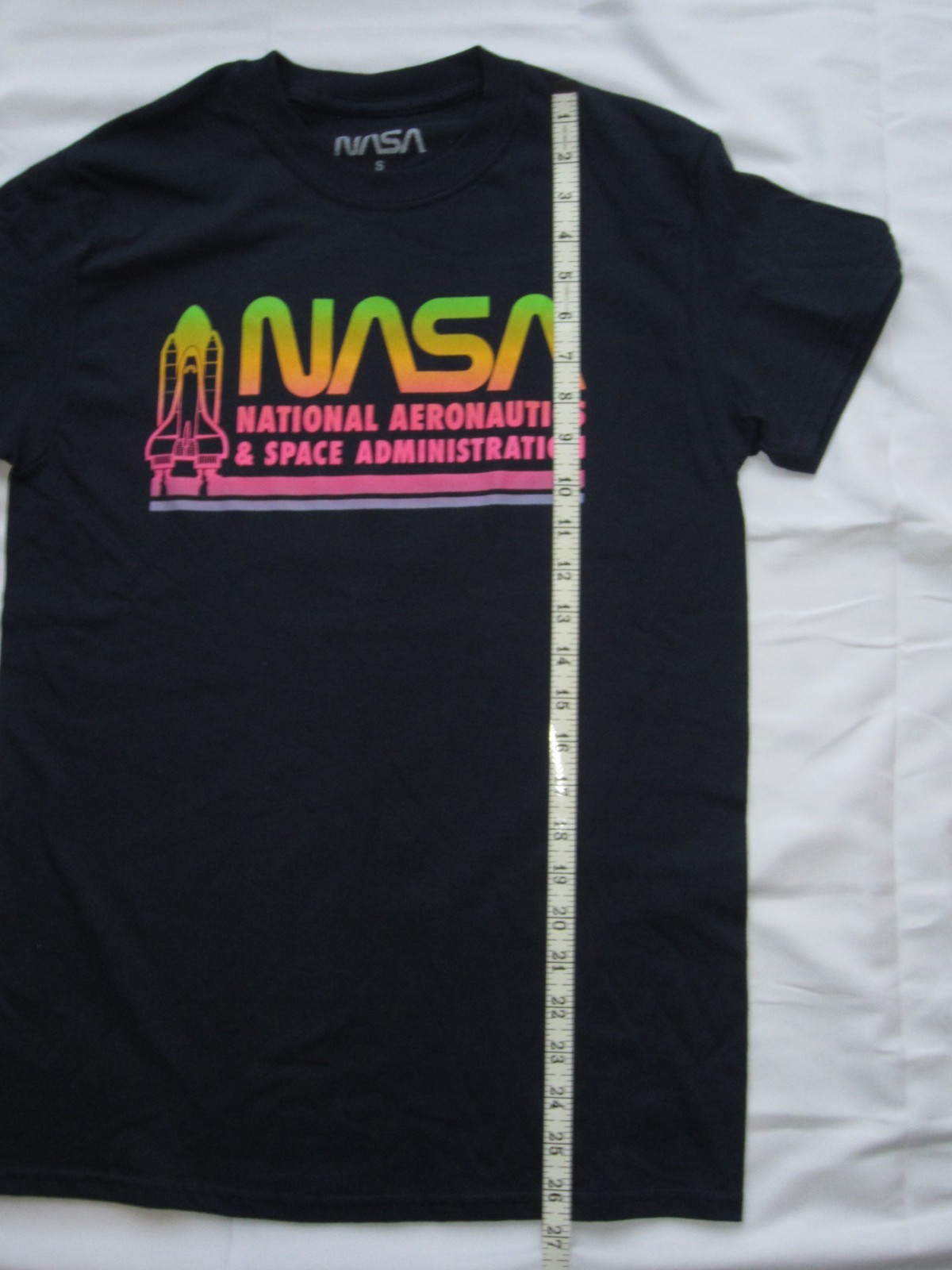NASA Gradient Logo Short Sleeve Tee Shirt Navy Blue Adult Small NEW! gallery