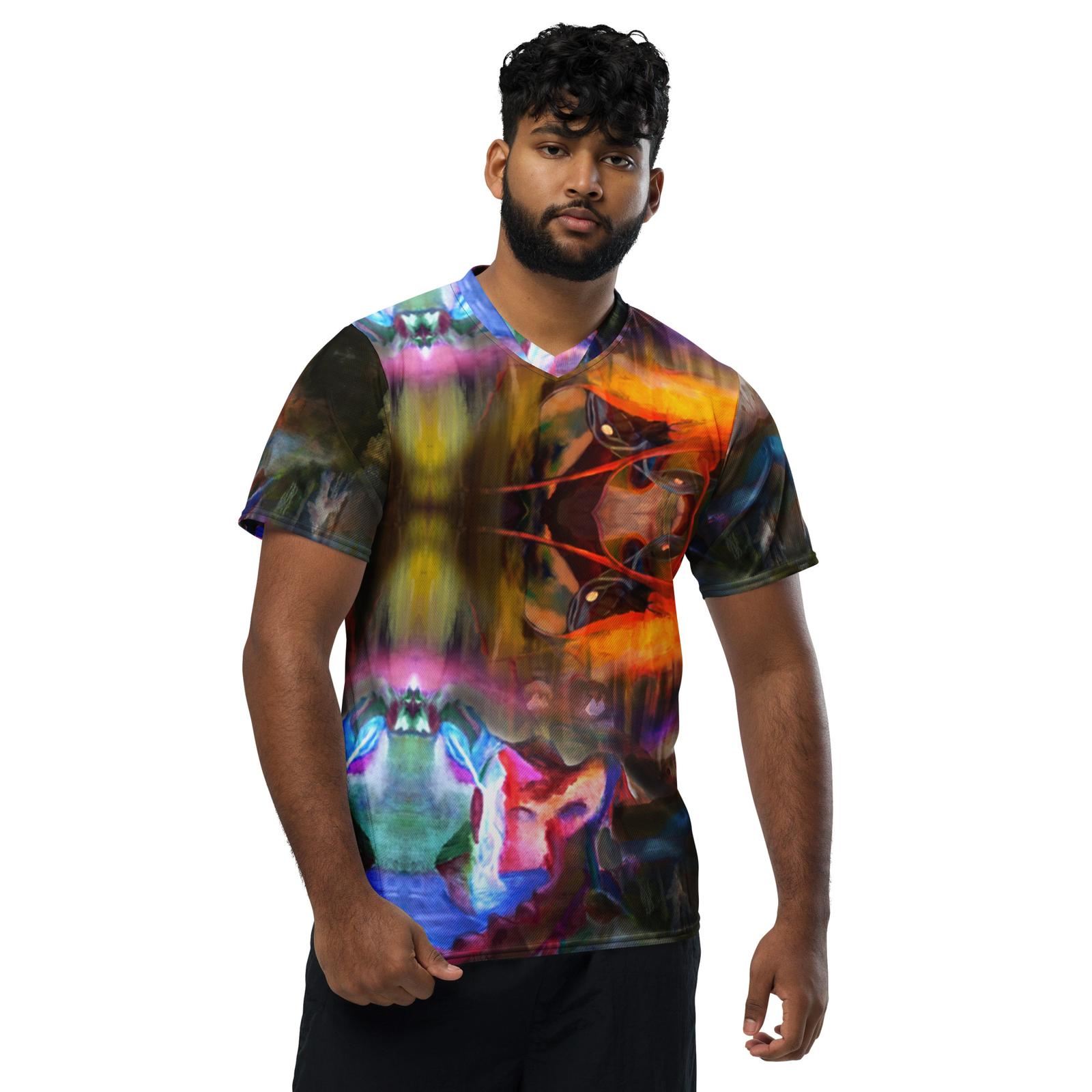 Recycled unisex sports jersey “A culmination”