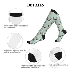 Otter Compression Socks Knee High Circulation Support Socks For Women Men Ath…