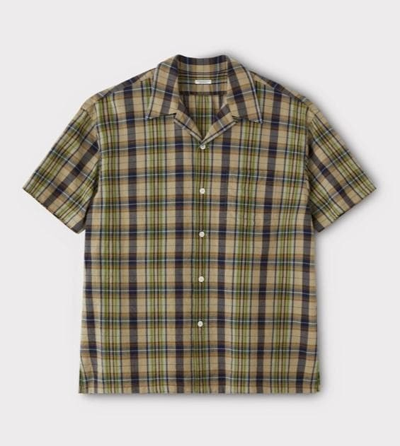 PHIGVEL 22SS Madras Check Short Sleeve Shirt Size S