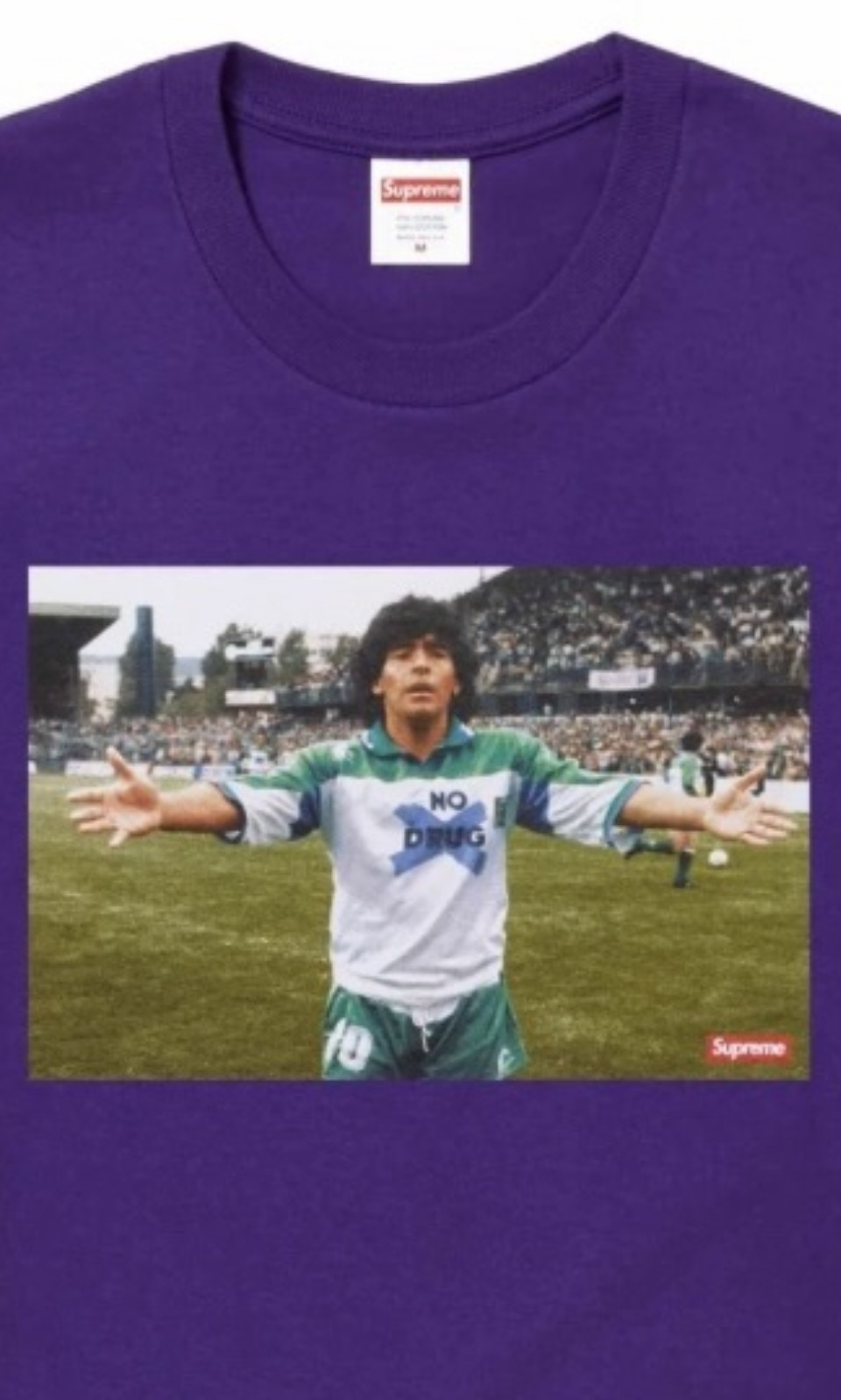Supreme Maradona Tee Purple SS24T31 SIZE XL EXTRA LARGE gallery