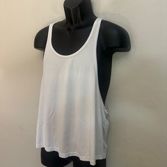 Tulio Mesh Stringer Tank Top XL Gently worn 100% polyamide pinpoint mesh