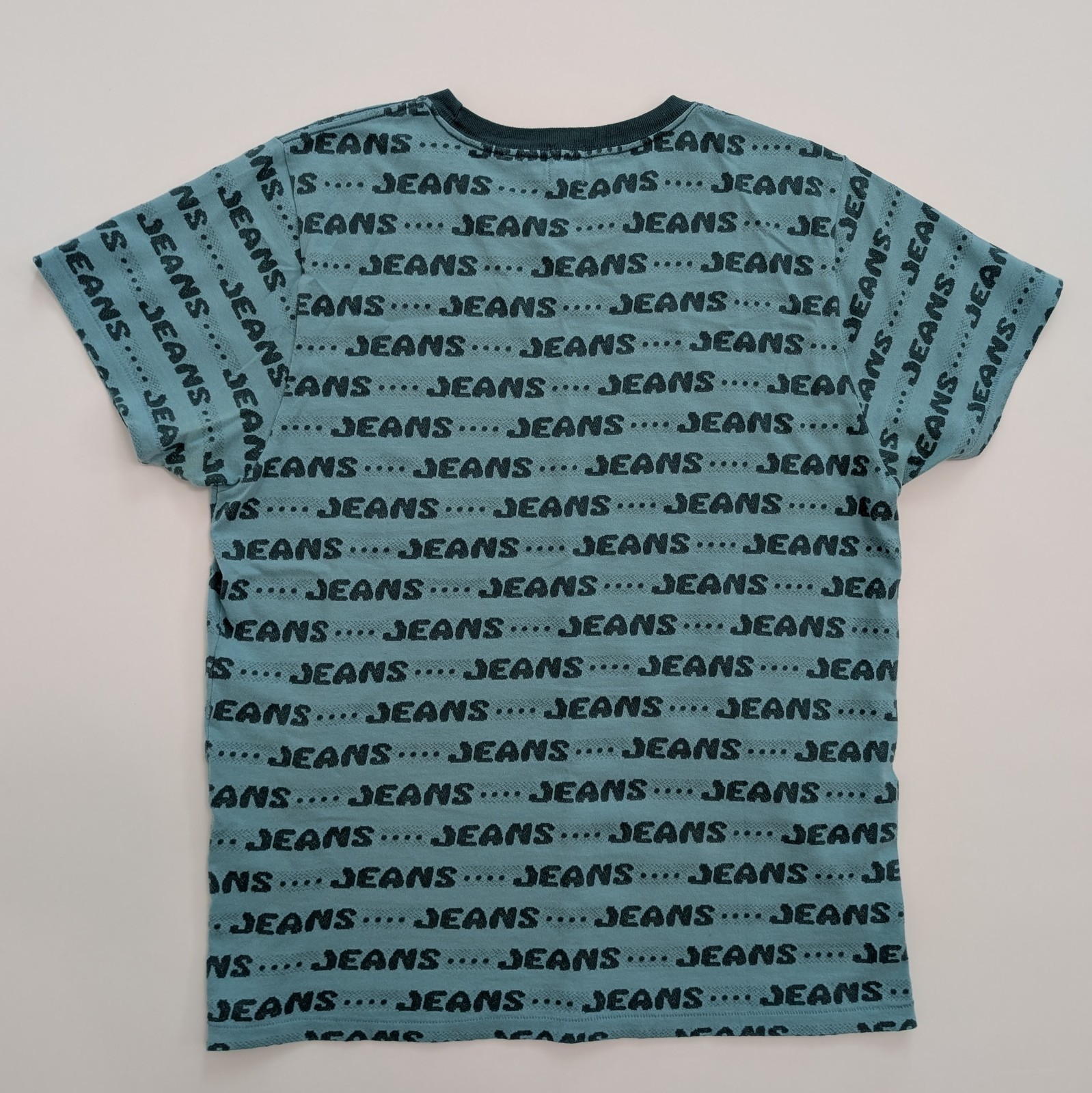 $115 Levi's Vintage Clothing LVC Jeans Jacquard T-Shirt Large Blue 100% Cotton gallery