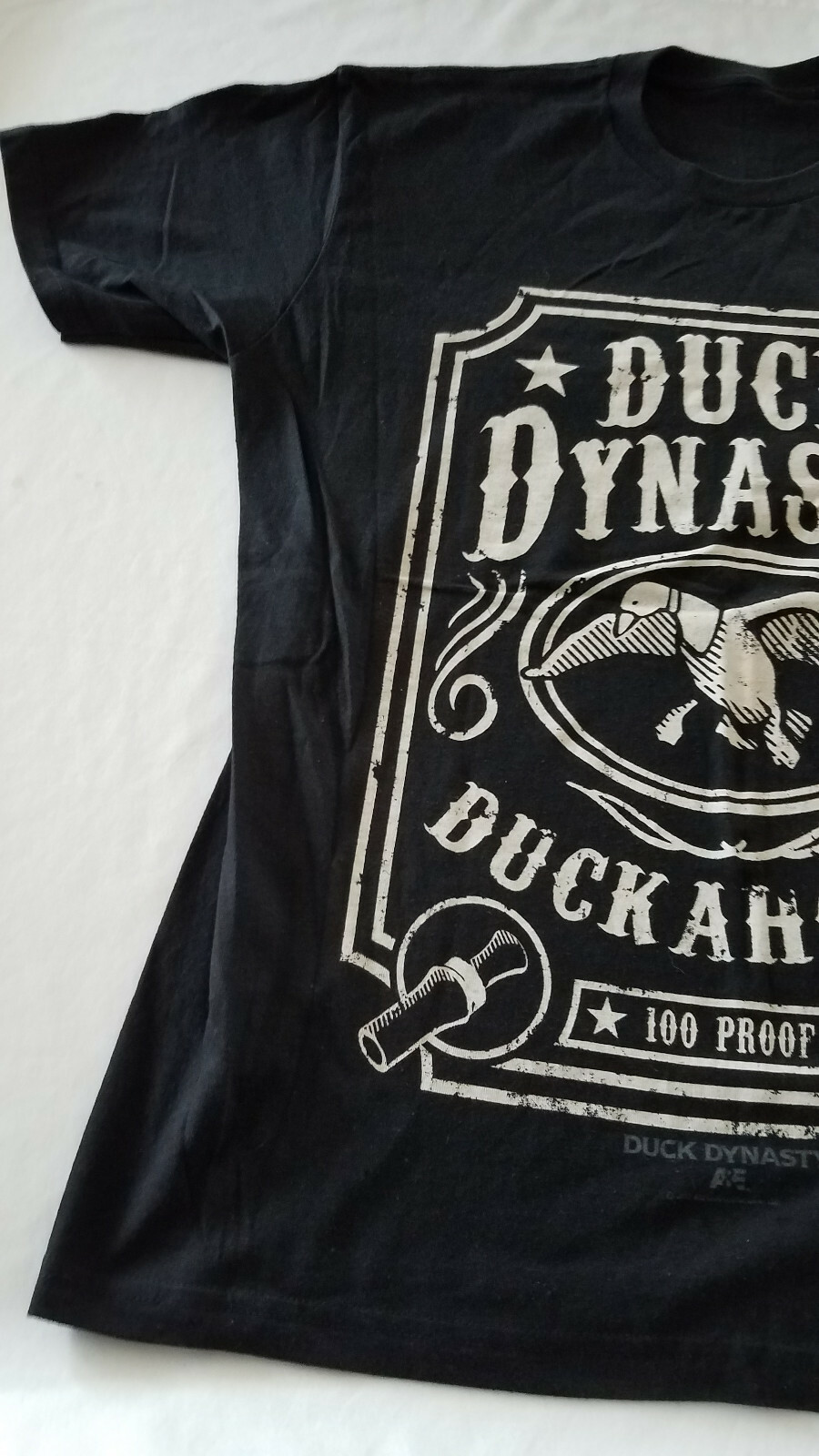 DUCK DYNASTYMENS BLACK Family DUCKAHOLIC LARGE TShirt 100 Proof NEW W/STICKER gallery