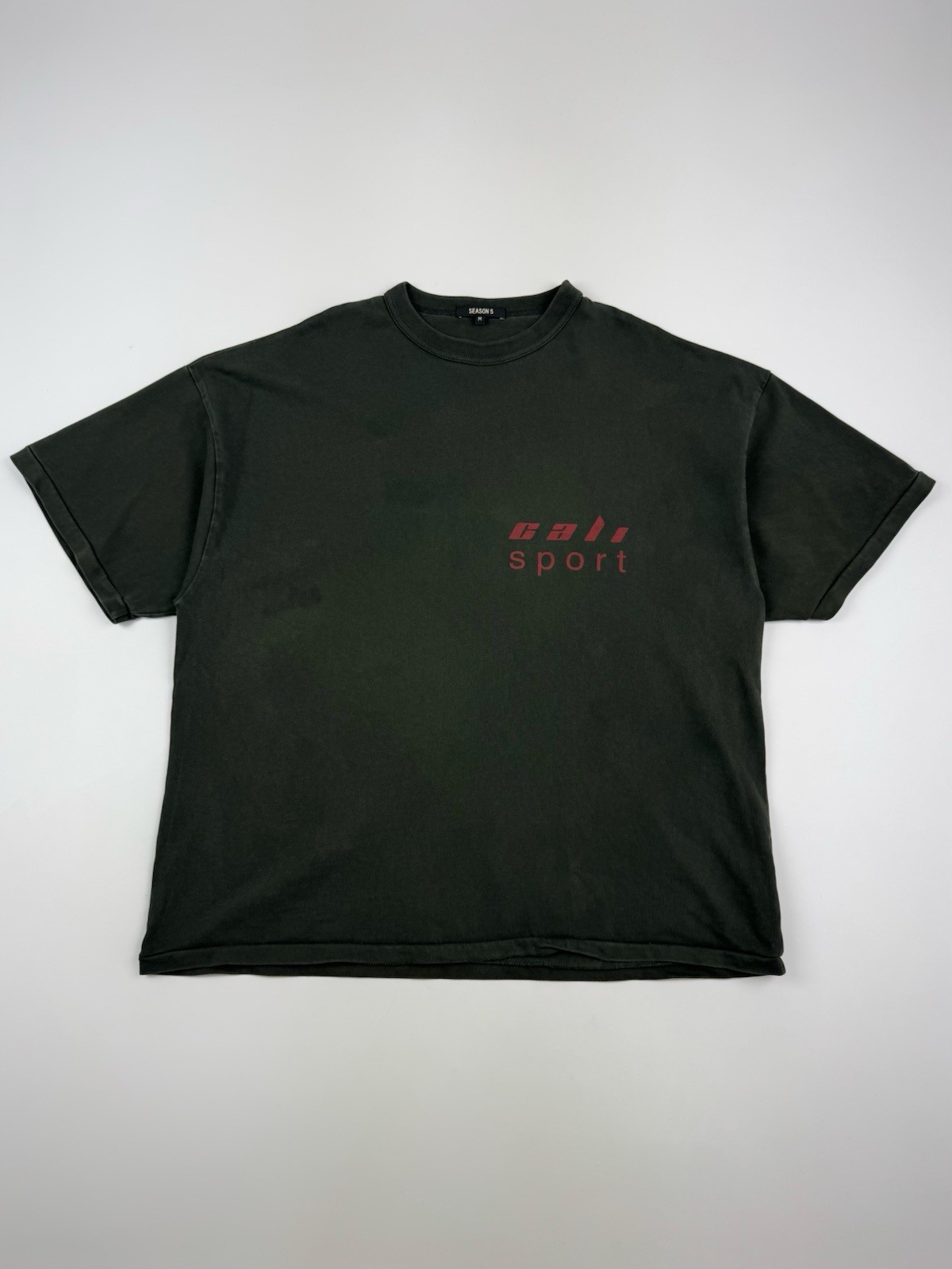 Yeezy Season 5 “Cali Sport” Logo Oversize Heavy T-Shirt gallery