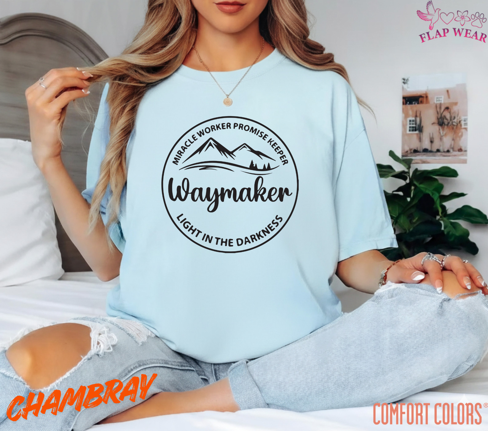 Unisex Waymaker Christian T-Shirt, Men T shirt,Women T shirt Gift Christian gallery