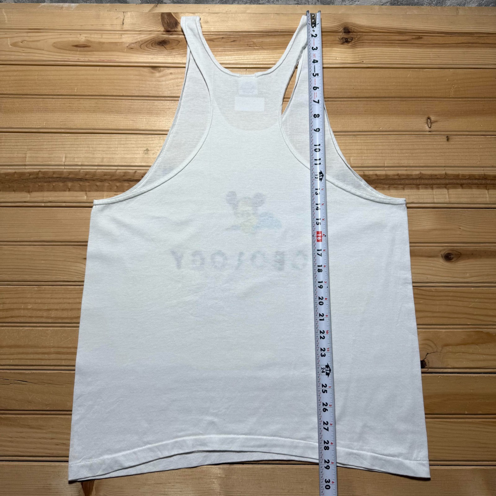 Vintage 80s 90s Mickey Mouse Baby Bobology Racerback Tank Top USA Made Youth XL gallery