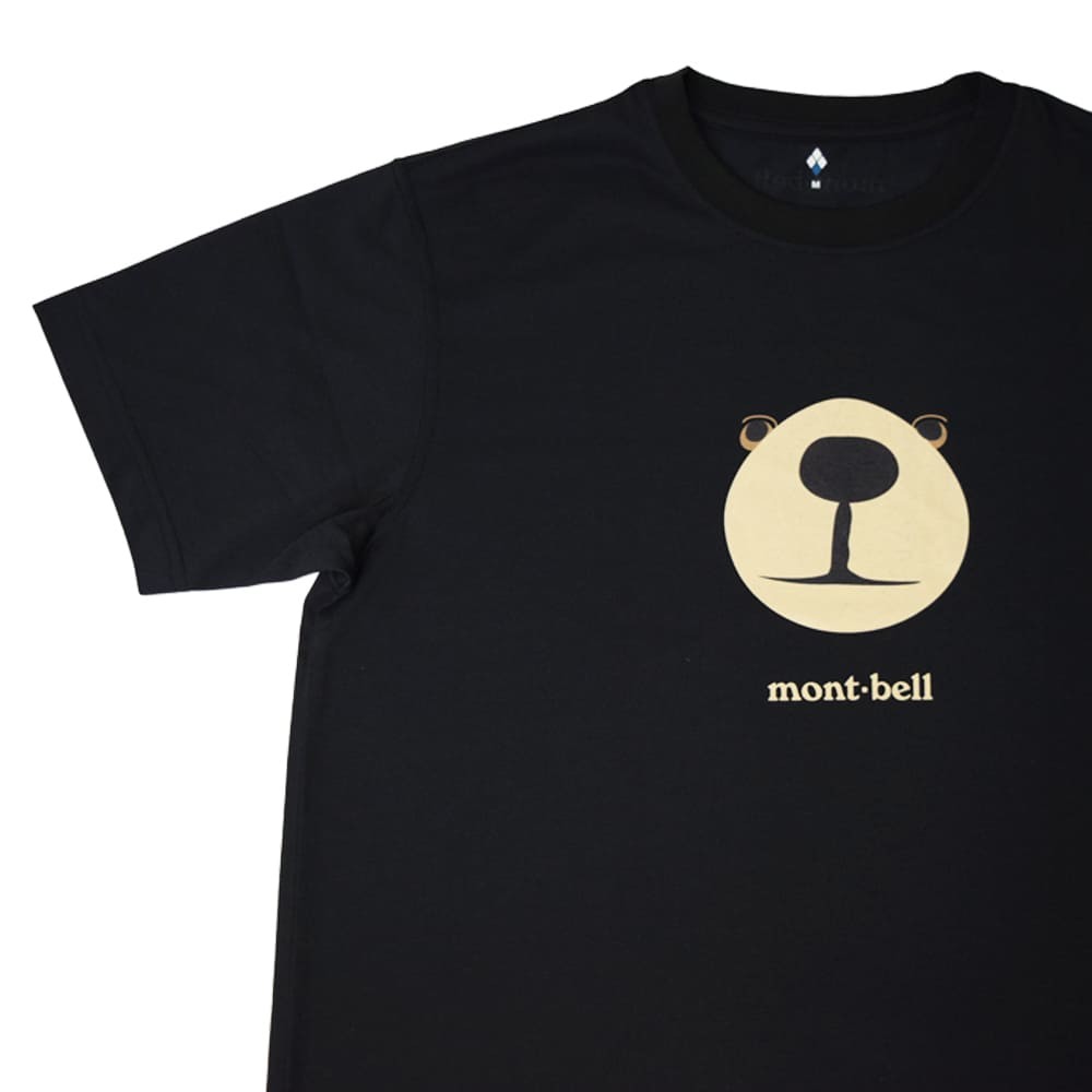 Montbell T-shirt XS or S or M or L or XL sizes black, unisex UV protection gallery