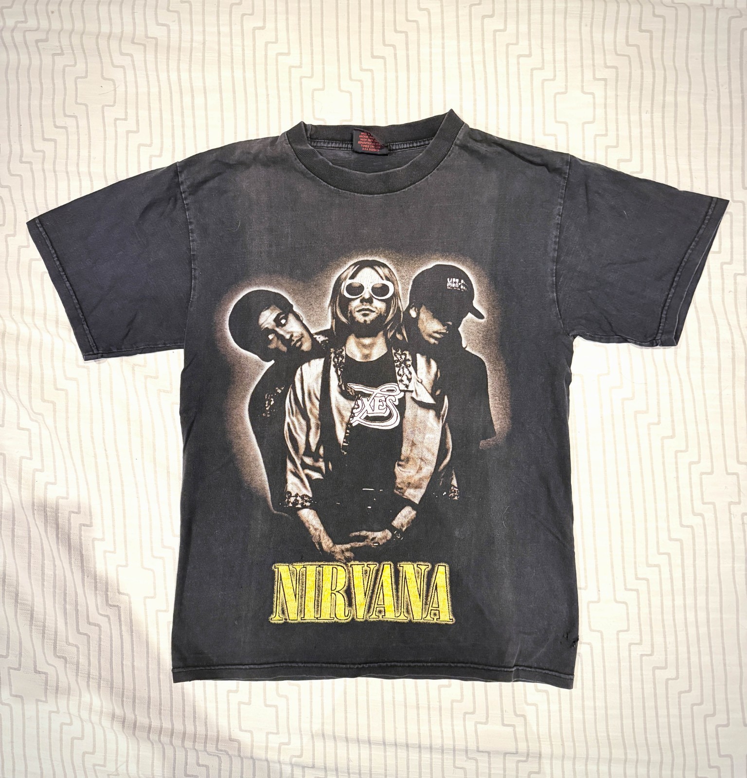 Nirvana 90s Vintage Doubled Sided Band Tee Grunge Medium M