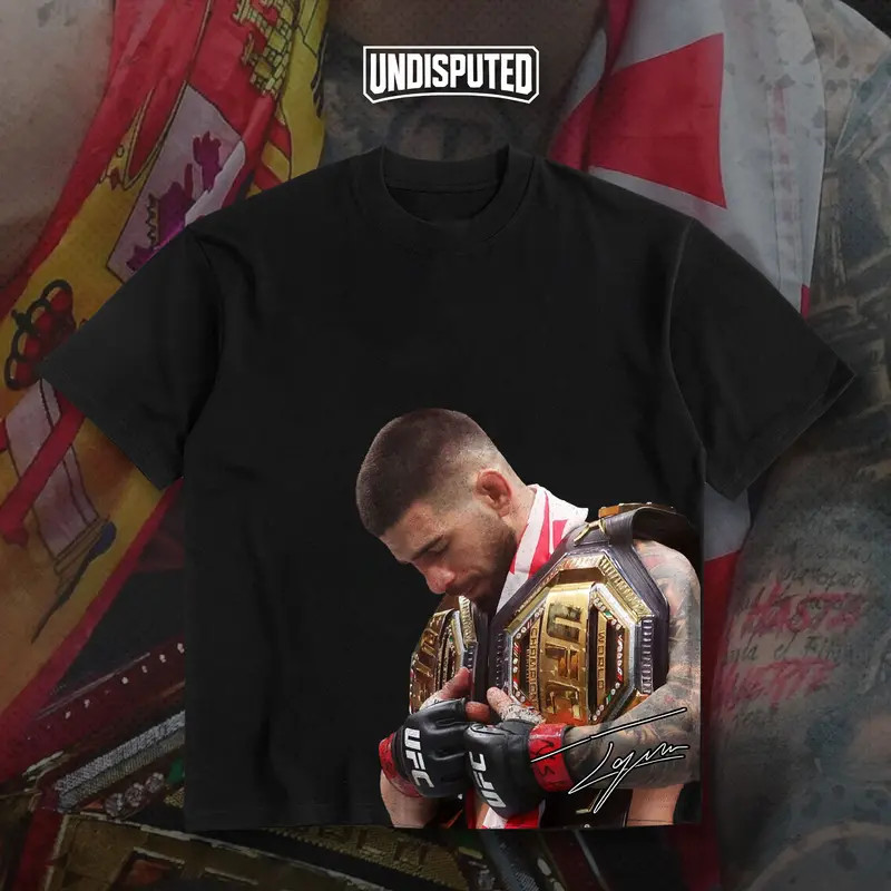 Ilia Topuria "DOUBLE CHAMPION" Collection Heavy Cotton T-shirt UFC gallery