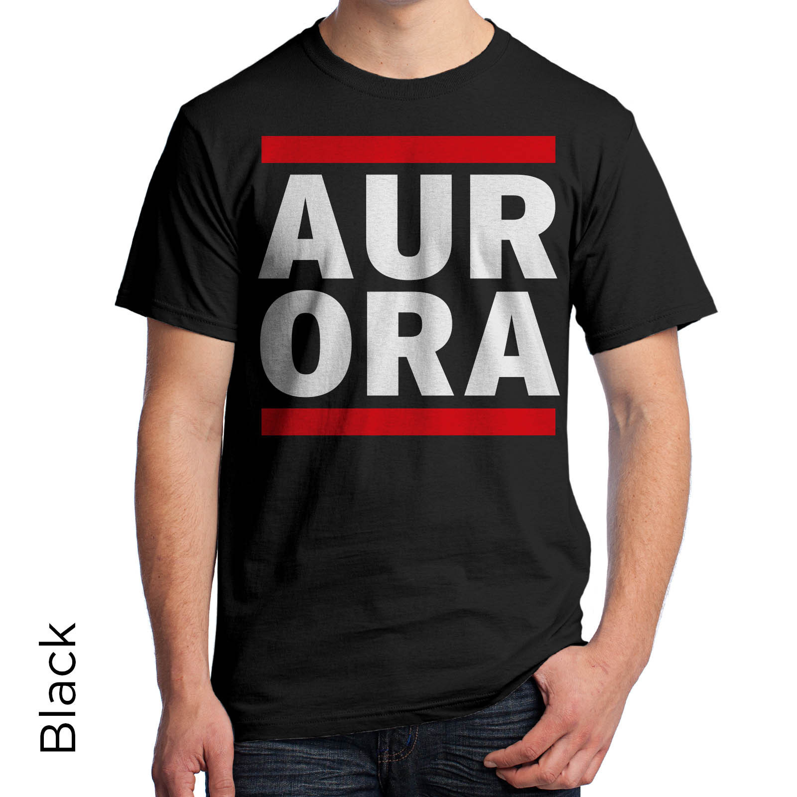 Aurora Graphic T-Shirt 80's Retro Shirt DJ Music Urban Hip Hop gallery
