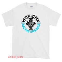 New Keith Black Racing Engines Logo Men’s Funny T-Shirt USA Size S-XXL