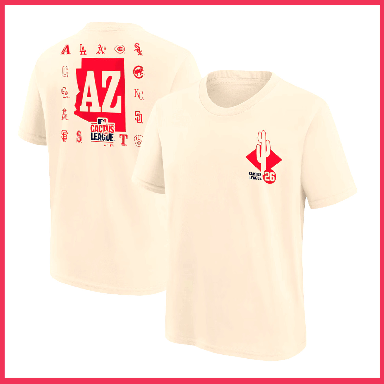 SALE HOT - 2026 Spring Training Grapefruit League and Cactus League T-Shirt gallery