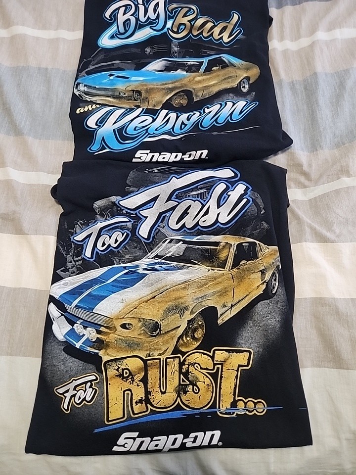 Snap-On Tools VINTAGE MUSCLE CAR T Shirt Lot Sz XL MENS OLD SCHOOL RARE gallery