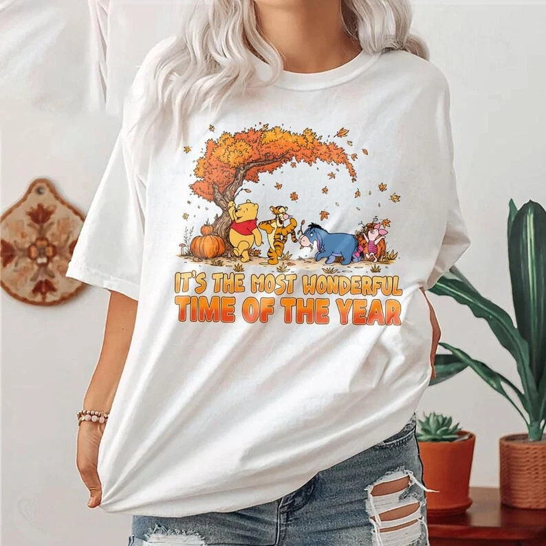 Winnie The Pooh It's Most Wonderful Time Of The Year Tshirt Men Women gallery