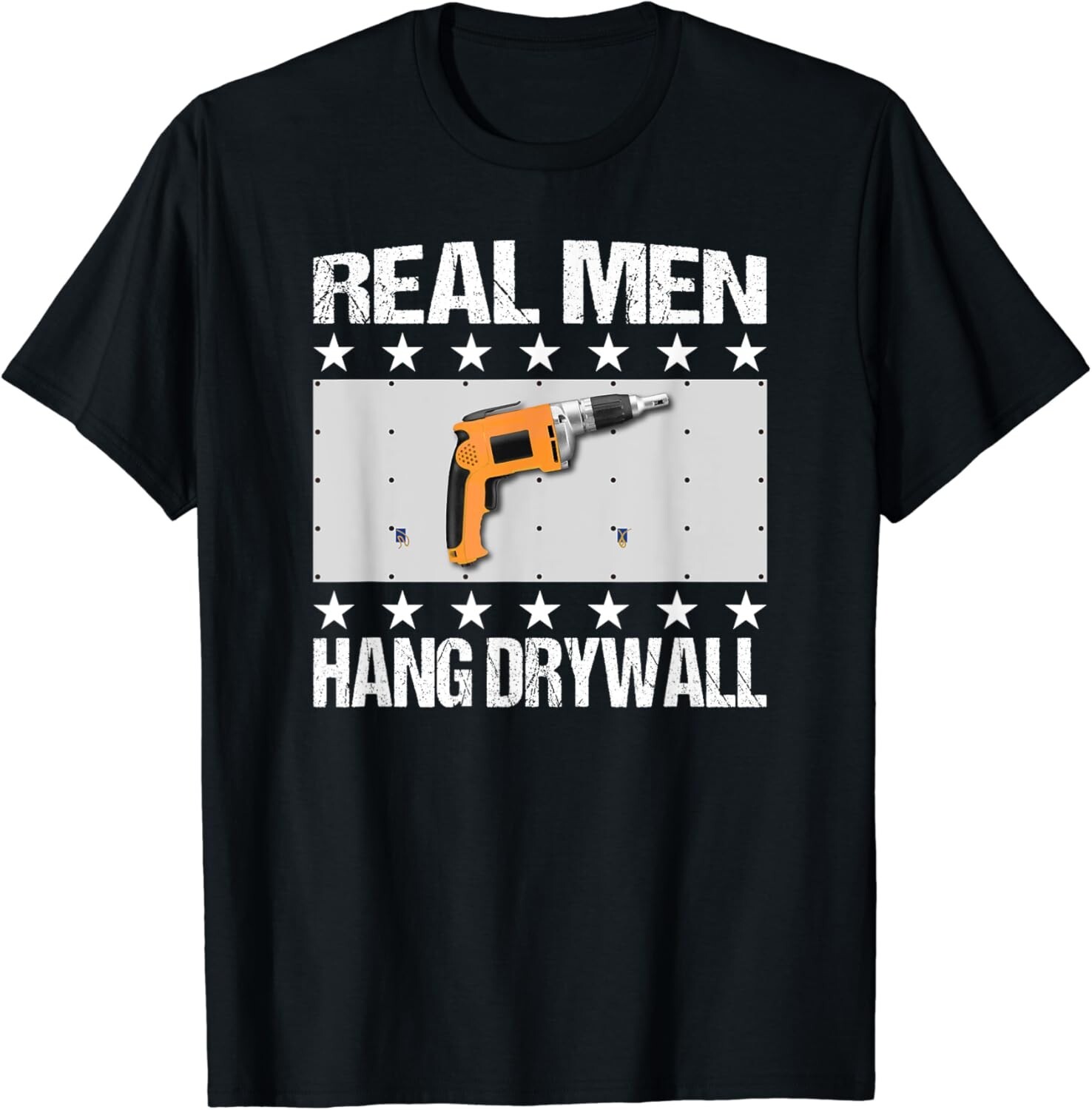 Real Men Hang Drywall T-shirt - Drywall Hanger Gift Unisex T-Shirt gallery