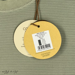 Common People Waffle Knit Tee Medium Sage Light Green Cozy Ribbed Coastal