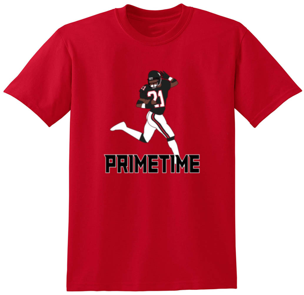 Deion Sanders Atlanta Falcons "Prime Time" jersey T-shirt Shirt gallery